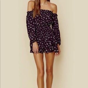 Boho sleeve ballerina romper